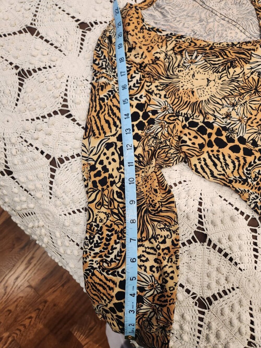 Animal Print LILLY PULITZER Long Sleeved DRESS Women's Size XL - Picture 7 of 8
